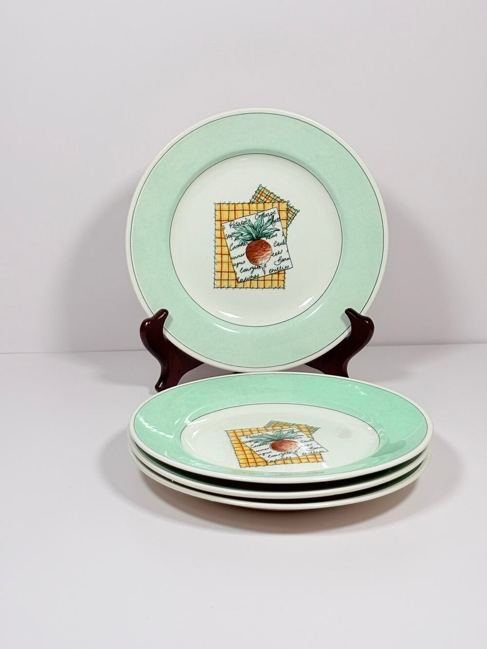Churchill 8” Plates Set of 4 ~ Mixed Backstamps ~ Read Description